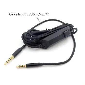 

Audio Cable Headphone Cord Line for Logitech G433 G233/G Pro/G Pro X Headset LX9B