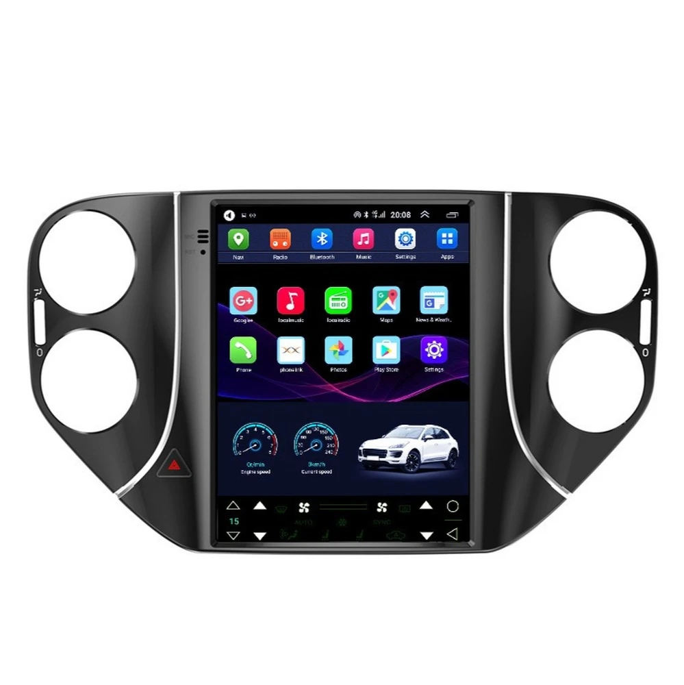 Автомобильный GPS-навигатор в стиле Tesla на Android для V W Tiguan 2010-2016 автомобильное радио