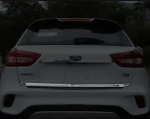 Для Geely Yuan Jing X3 специальная задняя дверь отделка из нержавеющей стали бар задний яркий резервный ящик украшение бар украшение тела - Цвет: B
