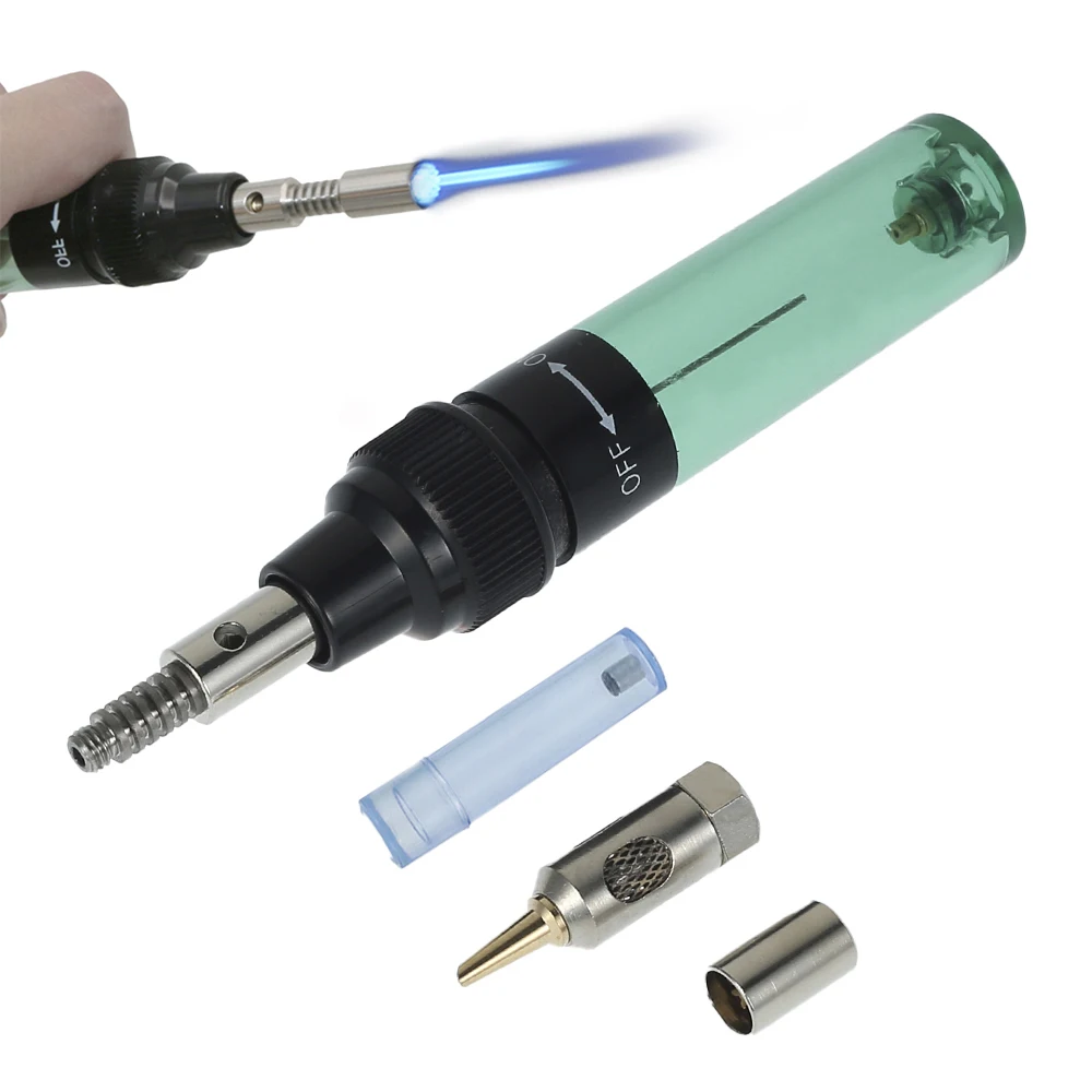 Mini Gas Blow Torch Soldering Gun Cordless Welding Pen Burner Refillable Tool UK 