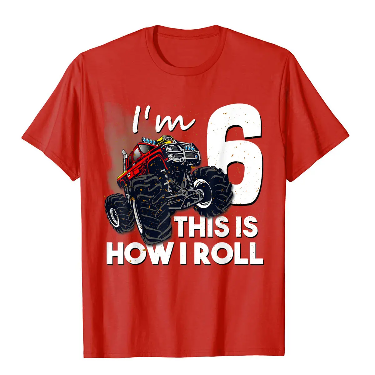 6th Birthday T Shirt Boy Monster Truck 