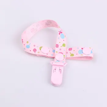 

Hot Sale 6pcs Baby Pacifier Clips Adjustable Length Soother Chain Teething Ring PP Polyester Dummy Straps Holder