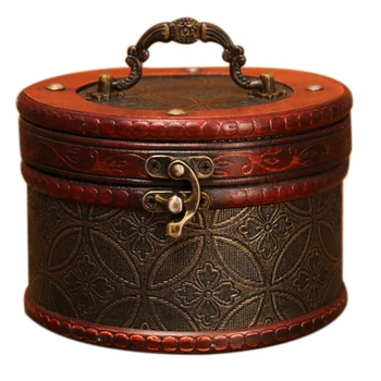 

Old-Fashioned Wooden Storage Box, Jewelry and Other Small Items Creative Storage Box, Jewelry Storage Box B