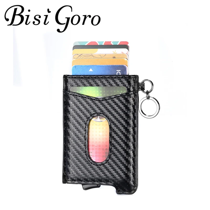 Кошелек BISI GORO Anit theft для мужчин и женщин автоматический всплывающий чехол