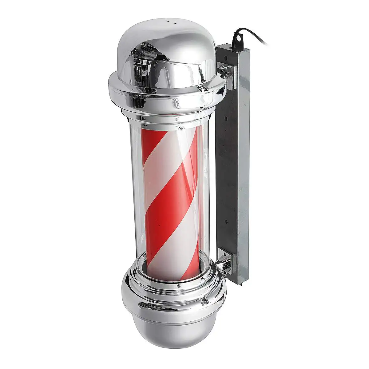 Парикмахерский магазин полюс вращающийся освещение красно-белые полоски вращающийся свет полосы знак Парикмахерская настенная подвесной светодиодный светильник