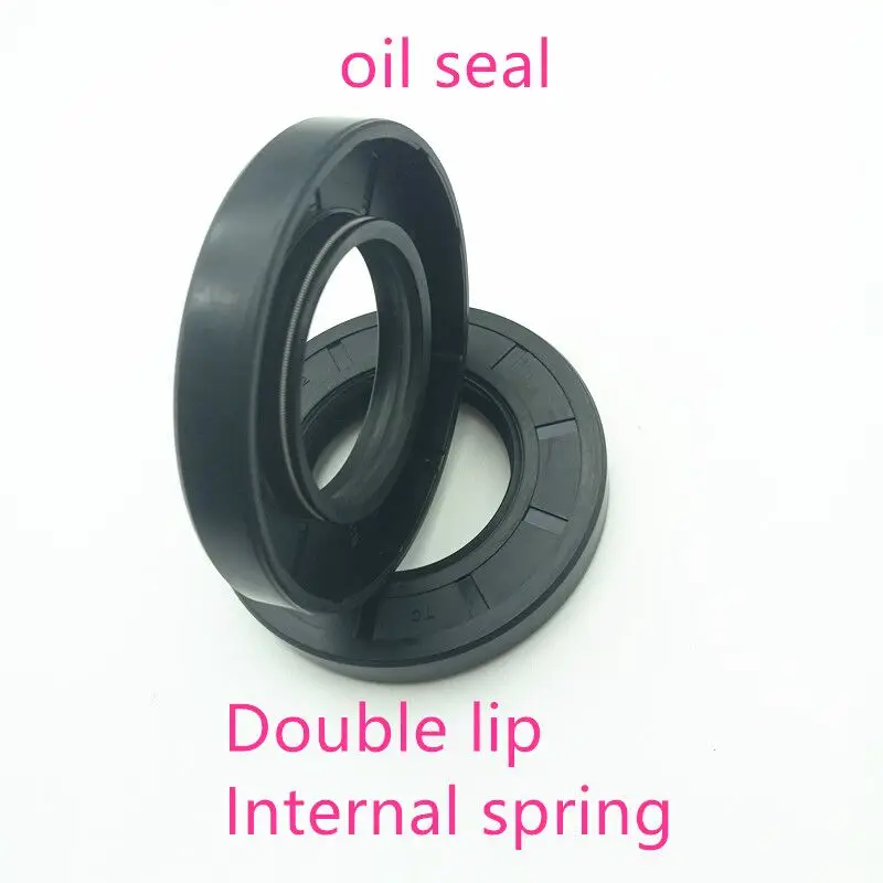 

NBR framework oil seal TC10 11 12*19*4.5 5 7 8 10 double lip with clamp spring