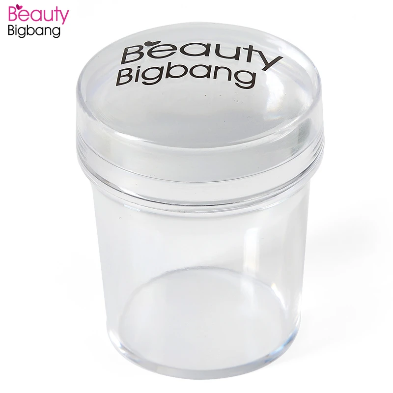 

BeautyBigBang 4cm Nail Art Clear Jelly Stamper Marshmallow For Nail Polish Print Tools Soft Silicon Nail Template Stamper