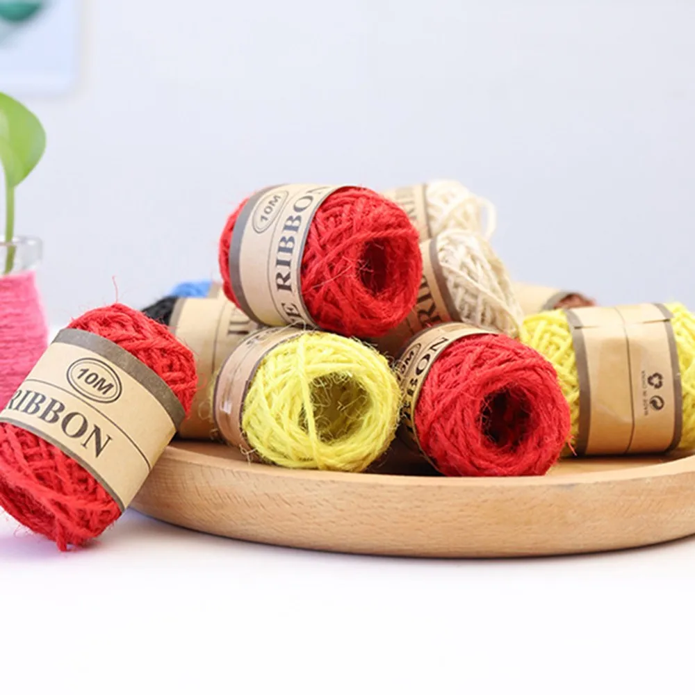 24 Roll Rafi Grass Rope Christmas Home Decoration Party Wedding Decor Cords Gift DIY Craft Supplies Accessories 1.5mm 8 colors