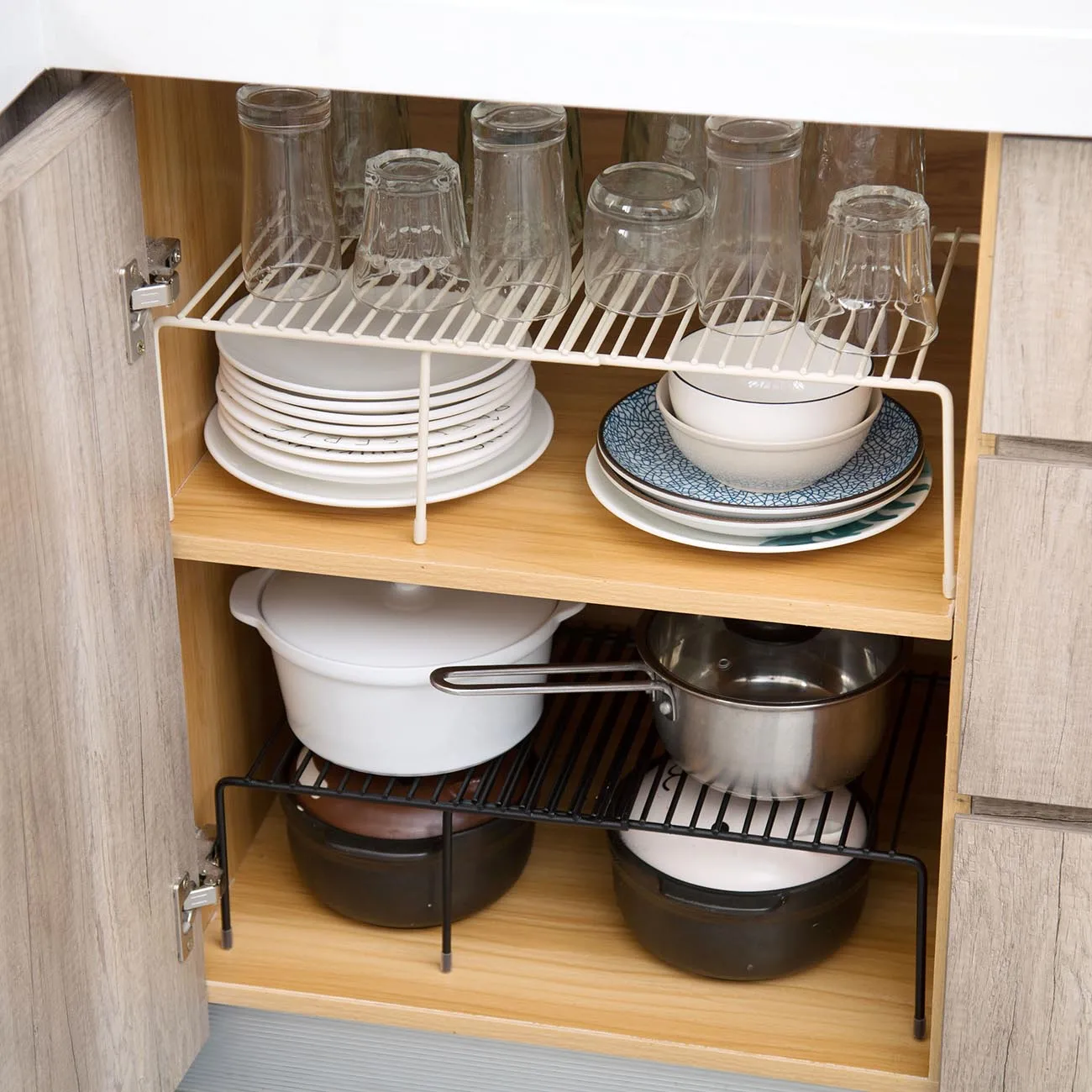 Plate Rack Kitchen Organizer Countertop Pot Cover Holder Cabinet Corner  Dish Rack Drying SinkTableware Dish Drainer Rack Storage - AliExpress