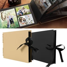 80 страниц фотоальбомы скрапбук бумага поделки альбом Скрапбукинг Фотоальбом для свадьбы юбилей подарки книги памяти