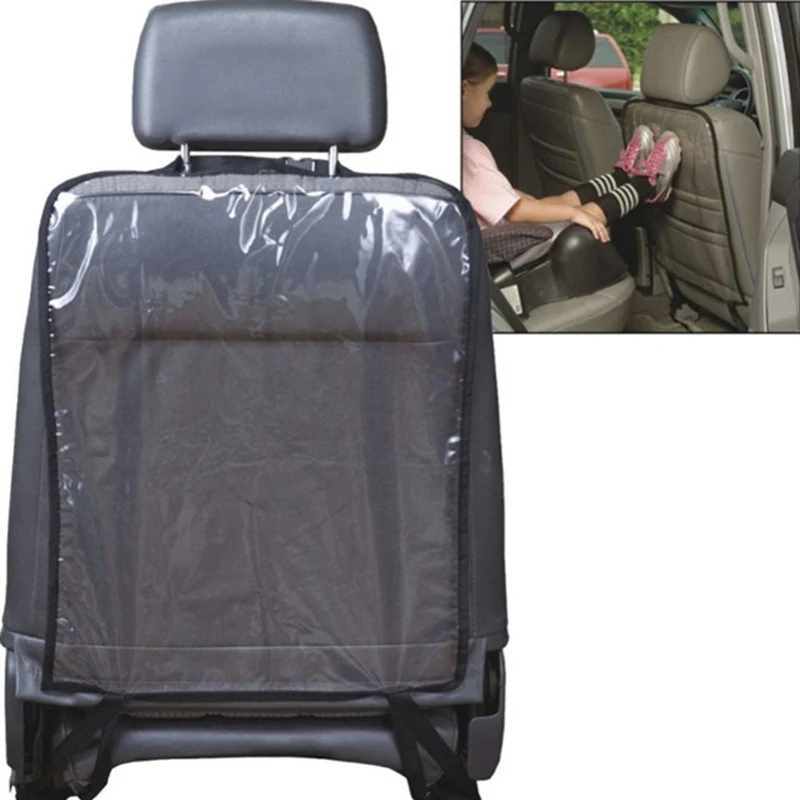 Car Auto Seat Back Protector Cover For Children Kick Mat Mud Clean Black FadY WD 