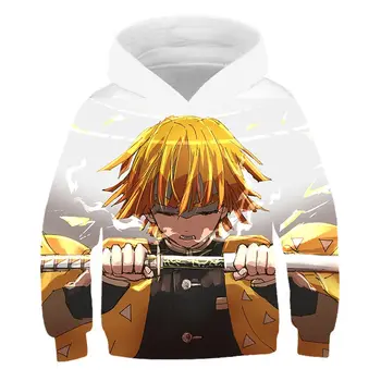 

New 3D Demon Slayer childrens Hoodies Fun Ghost Blade Hoody Child Casual Top Print Fashion Classic Pullover