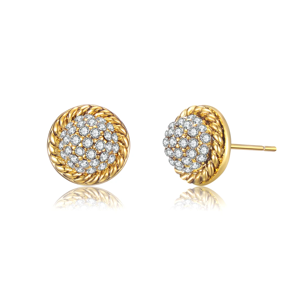 Nandudu маленькие 10 мм круглые серьги-гвоздики AAA Кристалл Модные ювелирные изделия подарок для женщин девушка леди цветок серьги-гвоздики серьги Brincos CE622