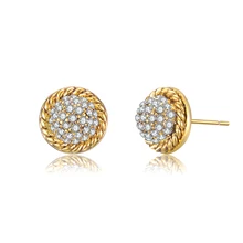 Nandudu маленькие 10 мм круглые серьги-гвоздики AAA Кристалл Модные ювелирные изделия подарок для женщин девушка леди цветок серьги-гвоздики серьги Brincos CE622