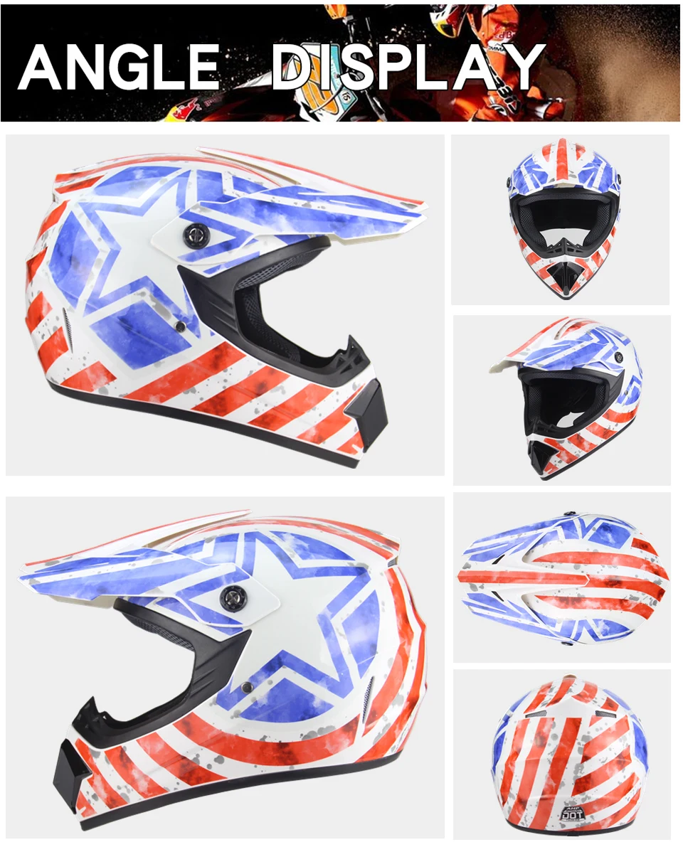 Мотоциклетный шлем, полный шлем, защитный шлем, мотоциклетный шлем для женщин и мужчин, внедорожные шлемы для мотокросса, DOT approved
