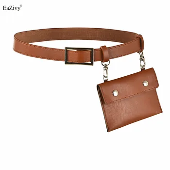 

women's belts 2019 Fashion clothing accessories Waist PU leather women belt Casual design carrying bag belt