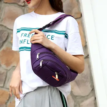 

Men Women Sports Outdoor Fanny Pack Nylon Waterproof Waist Bag Bum Bag H8WD
