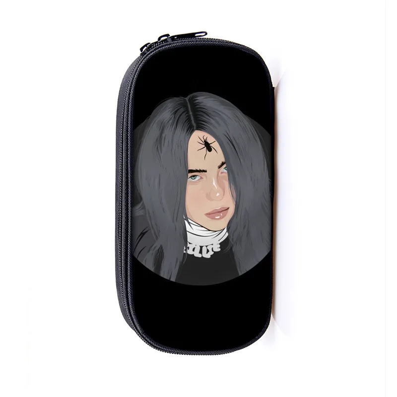 15 Billie Eilish пенал Sac сумка-чехол для косметики BE Женская сумочка для косметики Bille DJ Singers Elish школьные принадлежности для подростка коробка для ручек - Цвет: 15