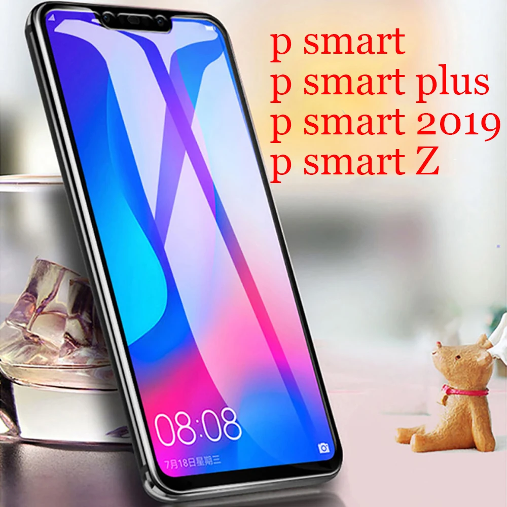 9D чехол для huawei p smart plus 2018 2019 2020 Защитная пленка экрана из закаленного стекла Z S