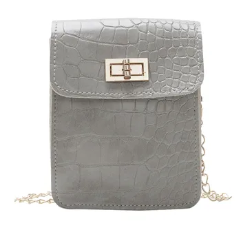 

designer bag Women Fashion Animal Pattern Alligator Chain Hasp Messenger Bag Phone Bag Hand Bag Shoulder Bag женская сумочка