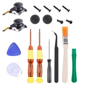 

18Pcs/Set for Switch Gamepad Set Disassemble Repair Tool Set Screwdriver Tweezers Crowbar Set Fit for Nintendo Switch Joy-Con Co