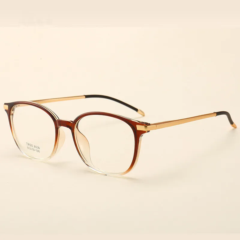 Сплав оптические очки оправа для мужчин Сверхлегкий Ретро Круглый близорукость по рецепту очки для женщин металлический полный очки
