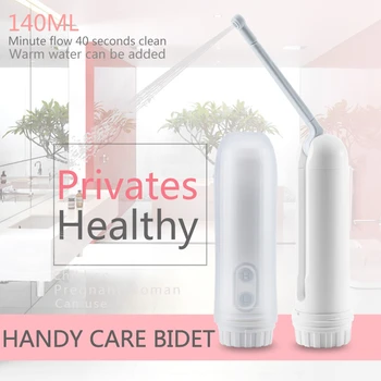 

Portable Electric Travel Hand Held Bidet Sprayer Efficient 60s Intelligent Control Personal Cleaner Hygiene Bottle Spray Washing