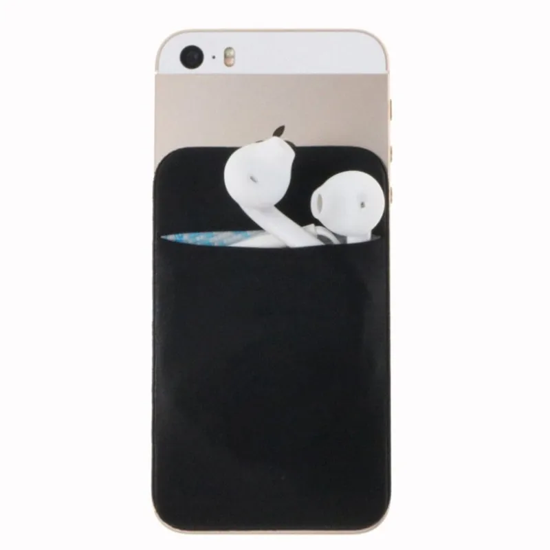 1PC Fashion Elastic Cell Phone Card Holder Mobile Phone Wallet Case Credit ID Card Holder Adhesive Sticker Pocket wallet card holder card holder credit card holder card wallet id card holder business card holder