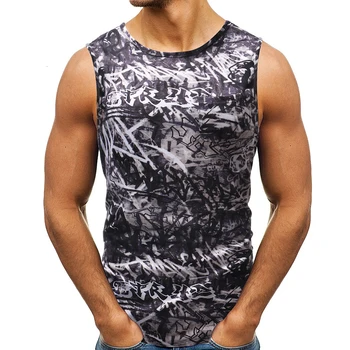 

New fashion men summer colors casual Hawaiian beach with sleeveless vest