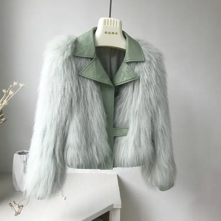 genuine leather jacket women's genuine raccoon fur coats (23)