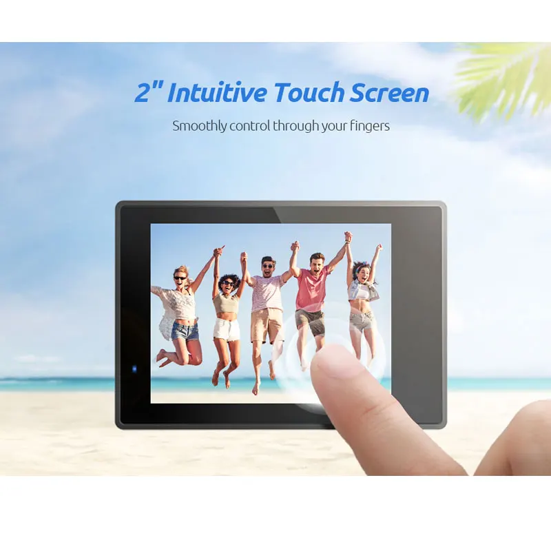 VanTop Moment 4U 4K Action Camera 20MP Underwater Waterproof Camera with Wifi Touch Screen Wireless Remote 170° Wide Angle Cam-4