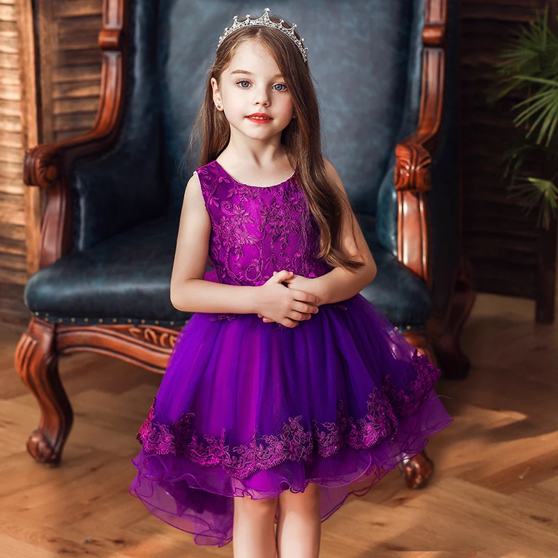 

Princess Flower Girl Dress Tutu Wedding Birthday Party Kids Dresses For Girls Children's Costume Teenager Prom Designs New 2020