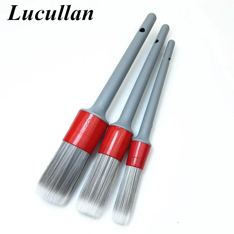 Lucullan Super Soft Synthetic Bristle Detailing Brushes Set Pp Handle