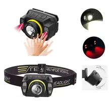 Lampe frontale LED à Induction 2052 lm, Rechargeable par USB, batterie intégrée, 5 modes, vélo, Camping en plein air, recherche