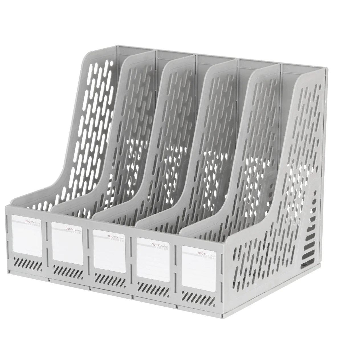 

Five Grids File Holder Deli 9838 5-frame Hanaper Compartmental Five Grids Plastic File Column Wholesale 03010103