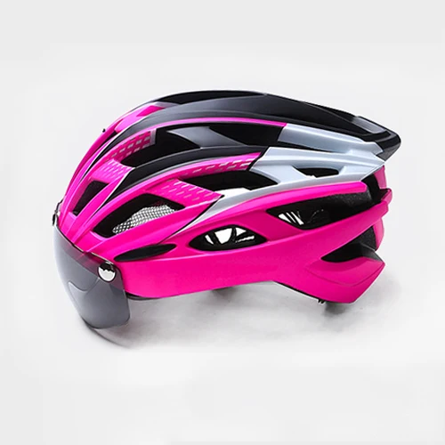 Сверхлегкий MTB шлем велосипедный шлем с Goggle велосипед Горный шоссейный шлем велосипедный гоночный цельный плесень запасные части велосипеды - Цвет: COLOR 2