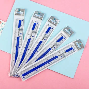 

Plastic Transparent Ruler 20CM Stationery Student Cute Rulers Novelty Office Learning Drawing Rulers Kawaii school supplies