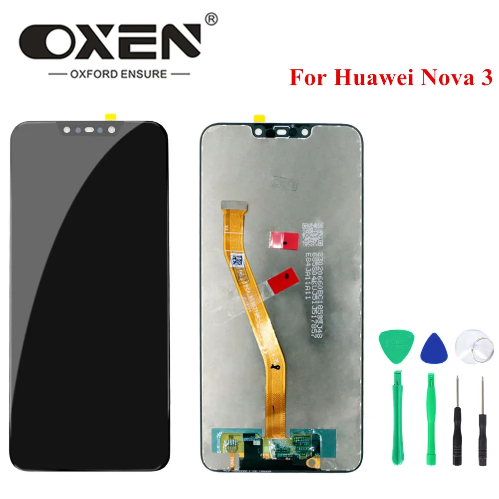 

OXEN 6.3" LCD Display for Huawei Nova 3 3i LCD Touch Screen Digitizer Assembly Nova3 Nova3i Replacement Phone Panel 100% Tested