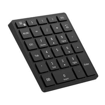 

Numeric Keypad Rechargeable, Portable Wireless Bluetooth 28-Key Number Pad for Tablet, Laptop, Notebook, PC, Desktop