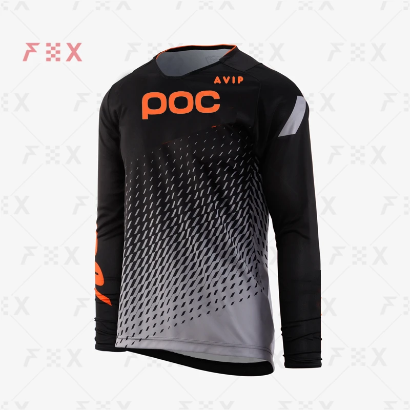 thumbnail image 1 of 100 nuevas camisetas de ciclismo de descenso para carreras de montaña, camisetas de ciclismo para motocicleta, camisetas Crossmax, ropa de ciclismo para hombres, MTB AVIP POC MX, 1 of 5