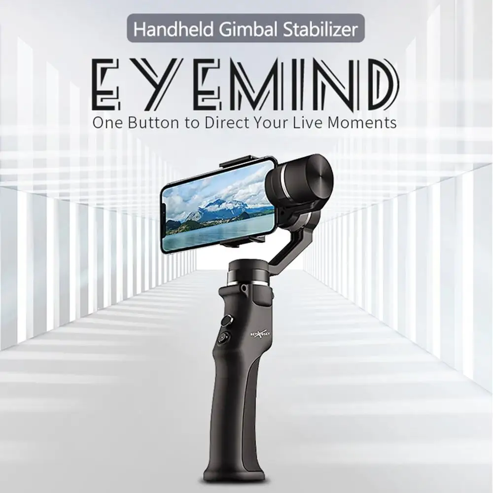 

Eyemind 3-Axis Handheld Gimbal Stabilizer Integrated Face Tracking Panorama for Smart Mobile Phone iPhone Android