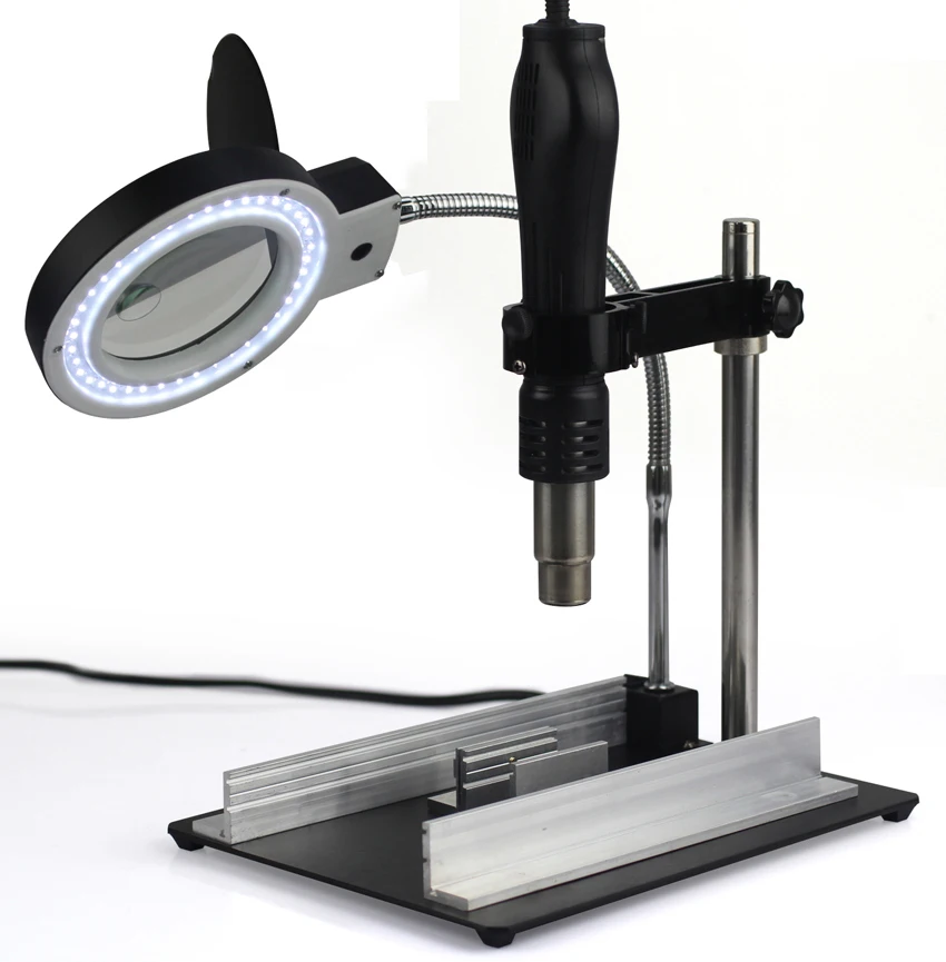 

Yi Hua YIHUA-628TD 8 times Desktop Magnifier Illuminated LED lights Wind firearms rack holder heating maintenance platform