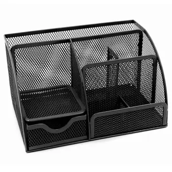 

1pcs office stationery multi-function stationery pen holder grid storage box