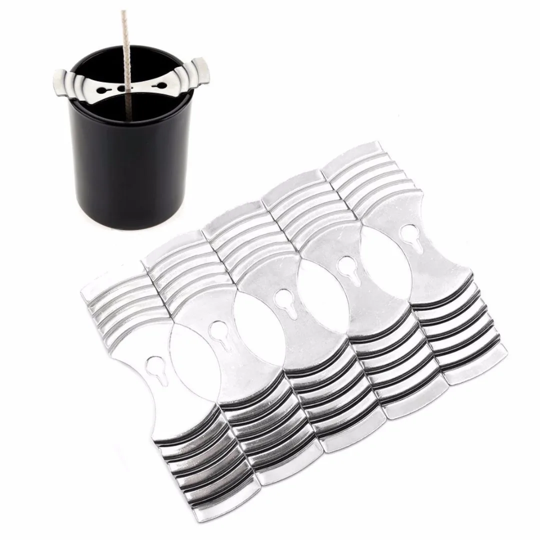 5Pcs  Metal Candle Wick Centering Devices For Candle Making Candle DIY Wicks Holder Three Hole DIY Handmade Accessory