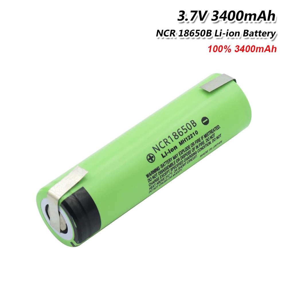Panasonic 1/2/4/6/8/10x реальные 3400 мА/ч, NCR18650B Батарея 3,7 V NCR 18650B 20A литиевая батарея с 2 вам на почту после оплаты! Светодиодный фонарик Фонарь