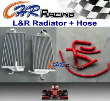 

Para Honda CR250/CR250R 2000 2001 radiador de aluminio + manguera de silicona roja Y 01 00