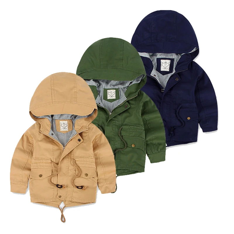 Children Winter Fleece Outdoor Jackets for Boys Hooded Warm Kids Boy Outerwear Windbreaker Autumn Casual Baby Boy Coats Clothing down jacket children jackets wool jacket