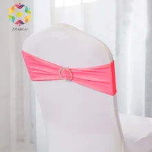 10 шт. высокое качество спинки стула цветок Свадебный Банкетный раунд пряжки галстук-бабочка украшения эластичный бандажный стул назад цветок