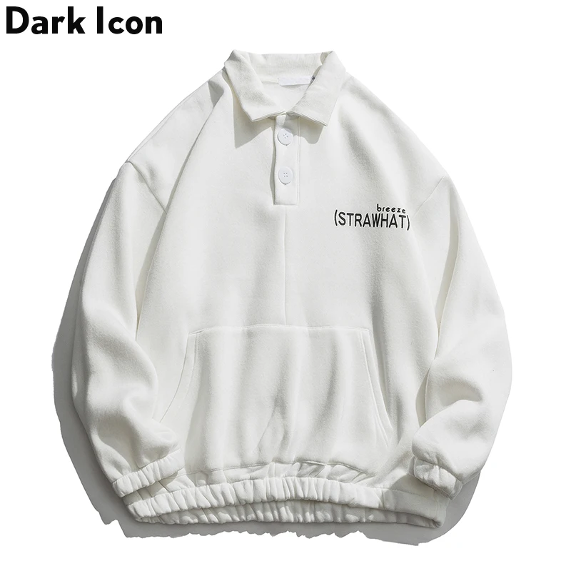 

Dark Icon Turn-down Collar High Street Sweatshirts Men Hip Hop Men’s Sweatshirts Fashion Sweatshirts for Men Streetwear Clothes