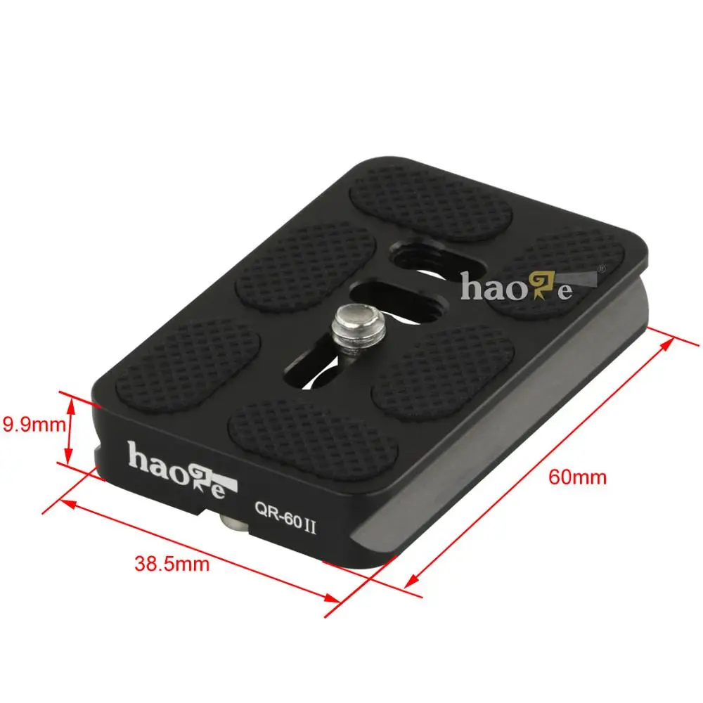 Adaptador com Placa de Liberação Rápida para Câmera Cabeça de Bola Compatível com Arcos Braçadeira para Botão de Parafuso de 58mm Haoge Tripé Monopé Suíços - Image 5